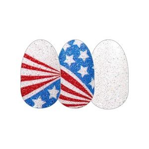 Color Street AMERICAN DREAM Glitter Red White Blue Patriotic USA Flag Set